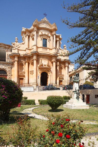 Église baroque de San Domenico, Noto, site du patrimoine mondial de l'UNESO, Vale di Noto, province  par Torsten Krüger