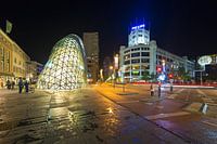 Eindhoven nachtfoto de Blob en Lichttoren