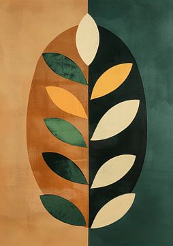 Scandinavisch kleurrijk schilderij van Modern Collection