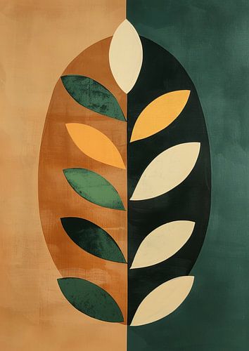 Peinture scandinave colorée