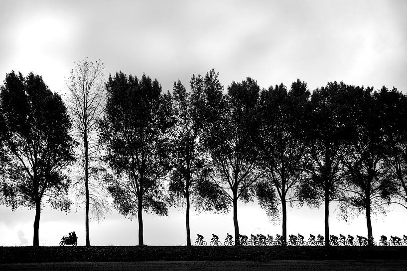 Silhouettes de cyclistes par Leon van Bon