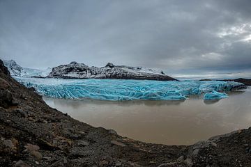 Svinafelljokull der schrumpfende Gletscher