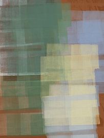 Abstrakte, minimalistische Kunst in kühlen Farbtönen von Abstrakte minimalistische Kunst