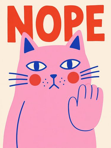 Non, illustration moderne sur Studio Allee