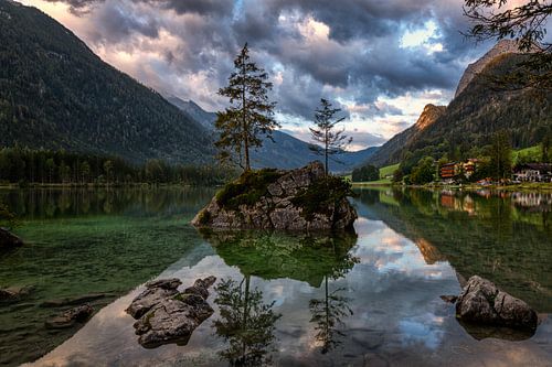 Experience the Enchantment of Austria: Hintersee at Sunrise by Michael Bollen