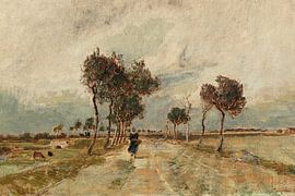 Eine Allee in Cayeaux