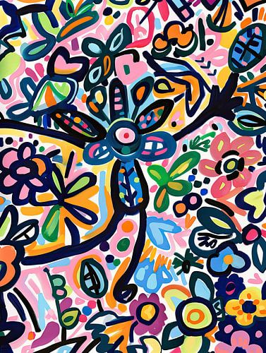 Lebendige Blumen malen