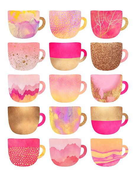 Pretty Pink Coffee Cups, Elisabeth Fredriksson by 1x