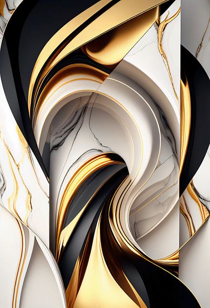 Gouden Marmer V2 van drdigitaldesign