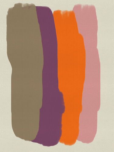 Minimalistisch abstract in heldere pasteltinten