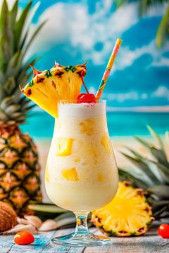 Pina Colada strand van Poster Art Shop