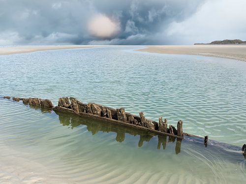 Scheepswrak op de Boschplaat