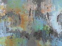 Weerspiegeling in het water. (Abstract landschap)