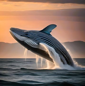 The striped whale by Gert-Jan Siesling