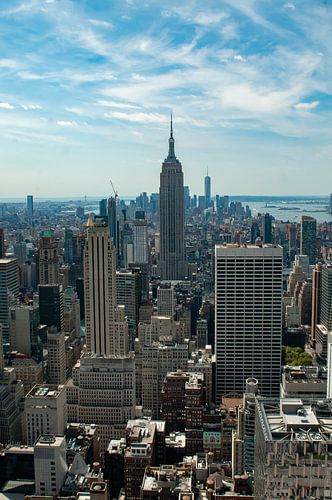 vue du Rockefeller Center sur Manhattan, NYC
