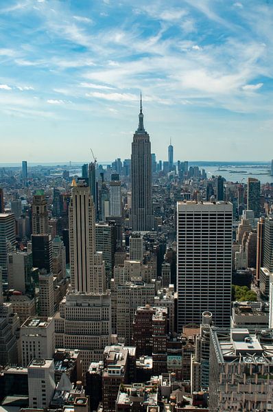 view from Rockefeller Center over Manhattan, NYC by Ruud Langendijk