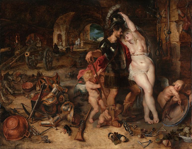 Die Rückkehr aus dem Krieg: Mars entwaffnet von Venus, Peter Paul Rubens von Meisterhafte Meister