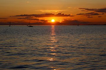 Le lac de Constance en soirée sur Thomas Jäger