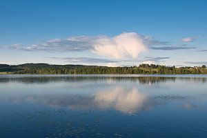 Blick über den Aplunger See in der Dämmerung