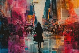 Perdu dans la ville - Art urbain poétique sur BowiScapes - Beaux-Arts et Art Urbain