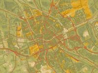 Stadskaart Groningen | Desert Bloom | Groen-Oker