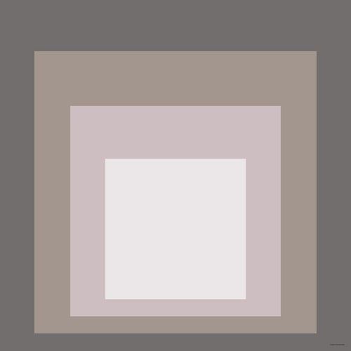 Abstract Grey Square – Minimalist Colour Study Wall Decoration