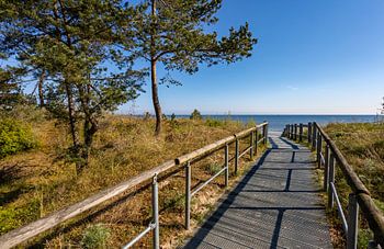 Longing view Baltic Sea beach