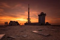 Zonsondergang op de Brocken