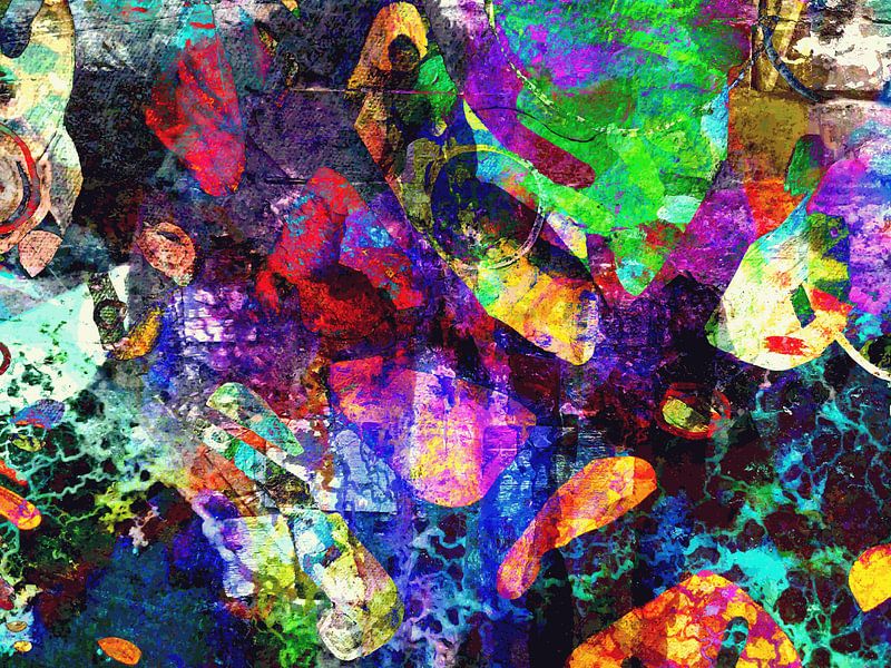 Modernes, abstraktes Digital Artwork - Wenn der Donner brüllt von Art By Dominic