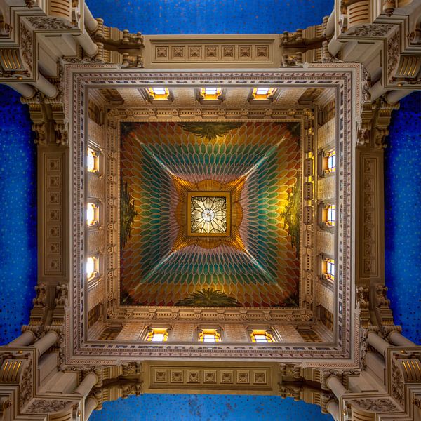 The Dome of the Great Synagogue of Rome by Laszlo Regos