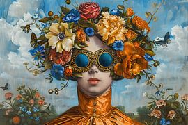 Enigmatic Bloom Vision by Abstract Painting