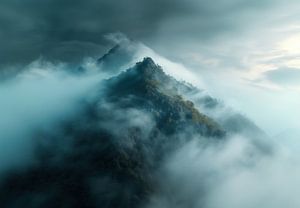 Bergnebel Herbstidylle