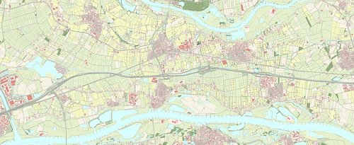 Kaart van Neder-Betuwe