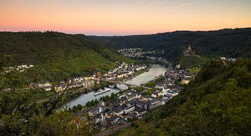 Cochem aan de Moezel Zonsondergang