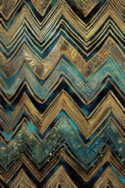 Turquoise Geometry by Whale & Sons