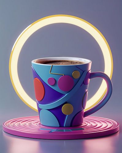 Designmok met geometrische elementen voor café-boetieks