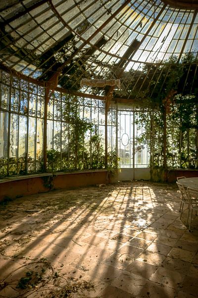 Verlaten orangerie in Frankrijk van Elly de Vries