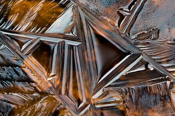 Détail de la glace en automne sur Danny Slijfer Natuurfotografie