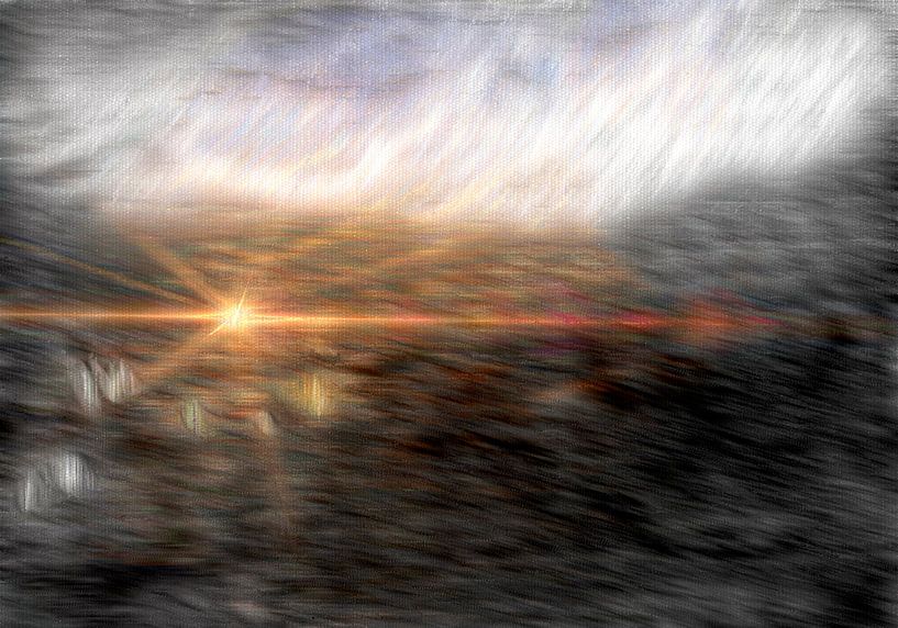 Scandinavia Abstract Sunrise by Mad Dog Art