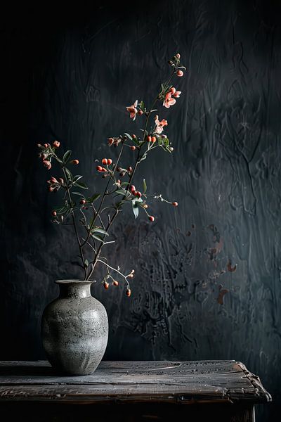 Nature morte de flore dans un vase par Thea