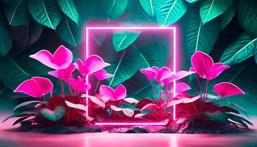 Blumen mit Beleuchtung