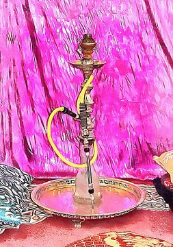 Exotische oosterse hookah pijp van Dorothy Berry-Lound