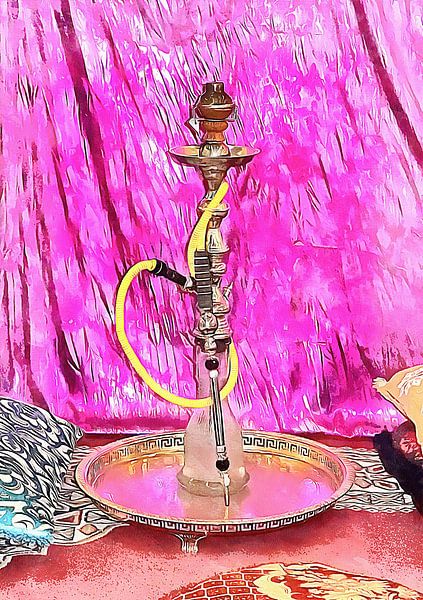 Pipe à narguilé orientale exotique par Dorothy Berry-Lound