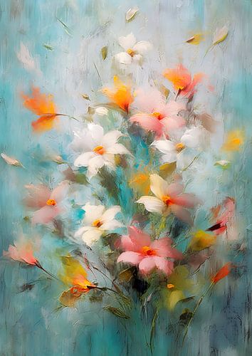 Impression de fleurs des champs