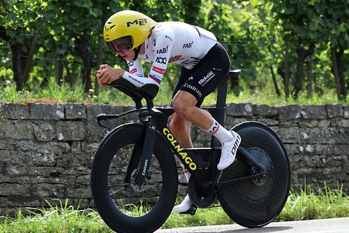 Tadej Pogacar Échauffement de la tournée
