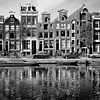 Grachtenpanden Amsterdam, die Niederlande von Roger VDB