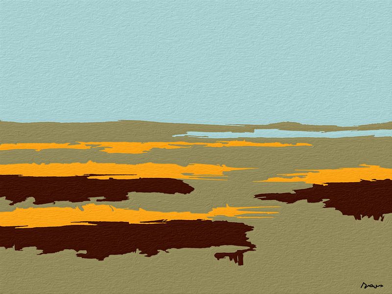 Oceaan Yang. (Landschap) van SydWyn Art