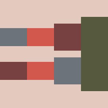 Bauhaus inspired modern abstract art by Dina Dankers