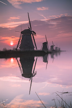 Sunrise Kinderdijk, Pays-Bas