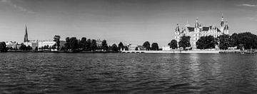 Schwerin panorama (black and white)